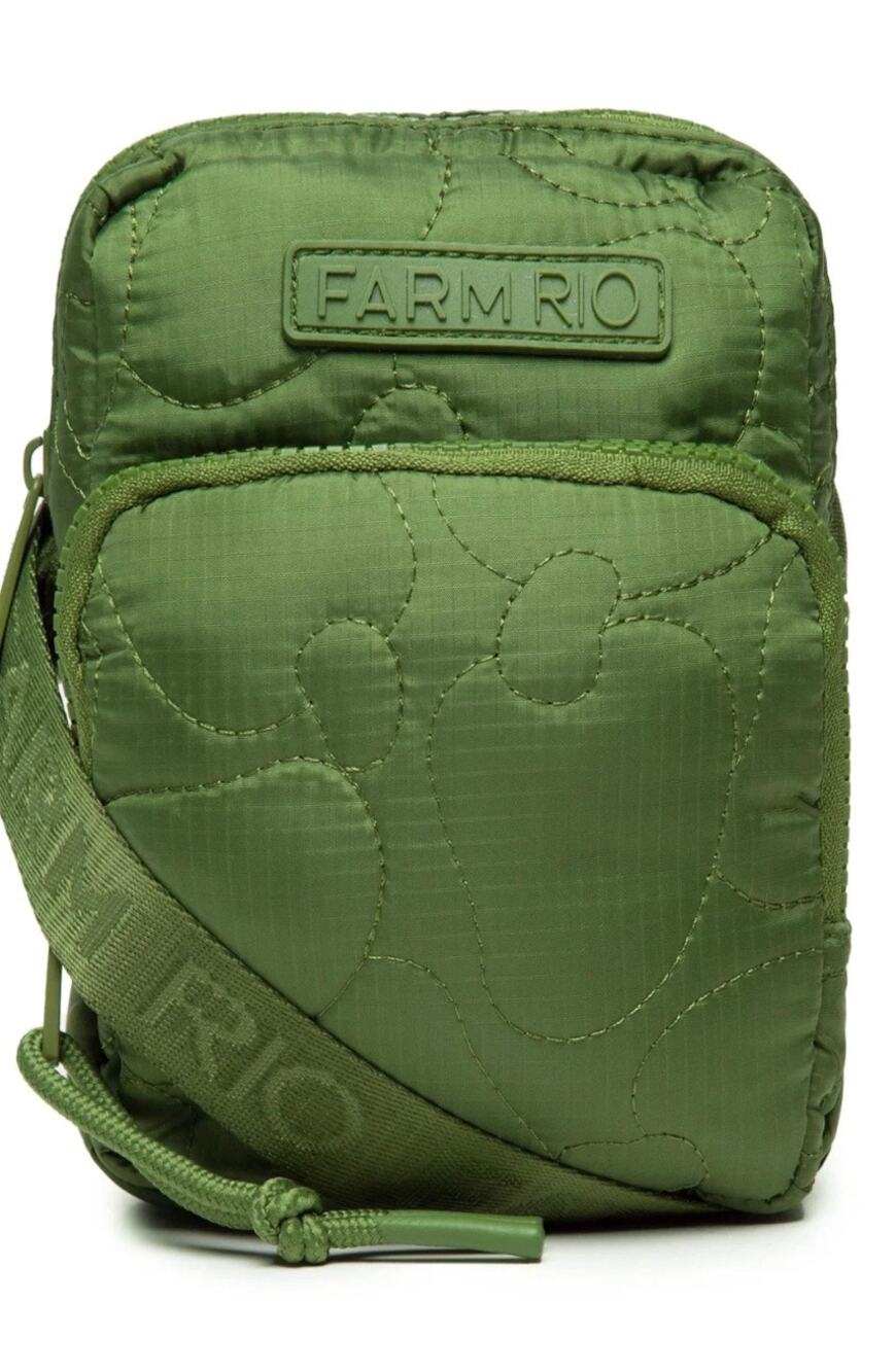 FARM RIO Quilted Puffer Mini Crossbody Bag in Green, OS
